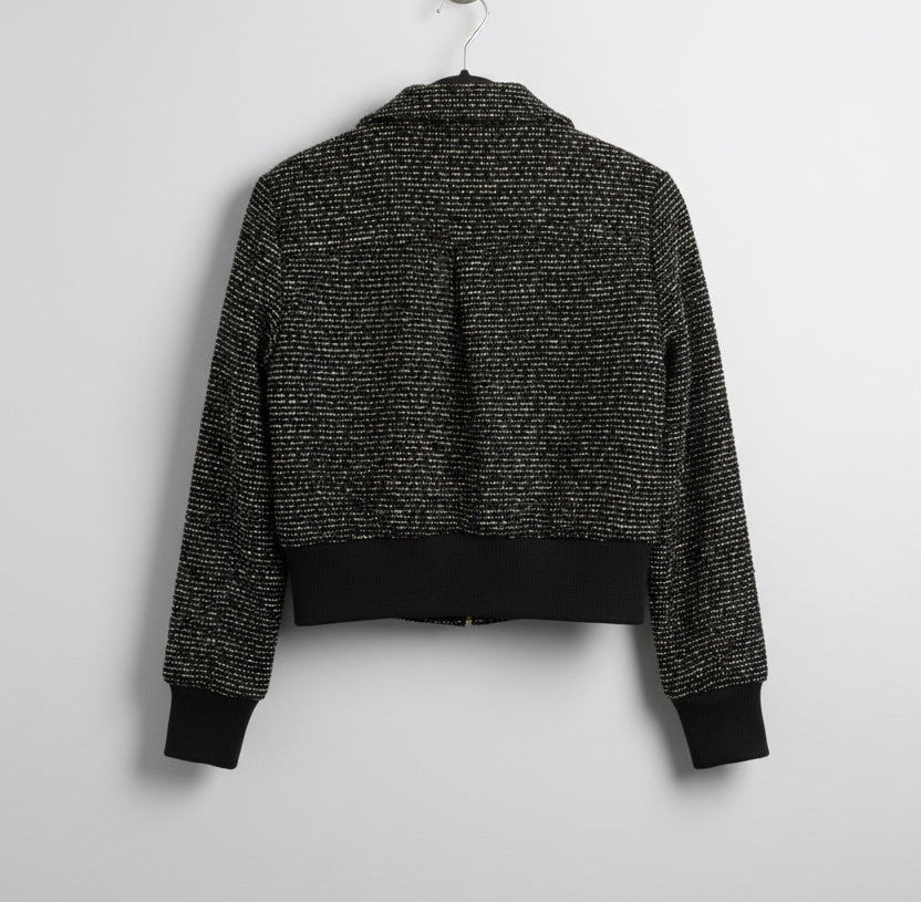 SAINT + SOFIA Tweed Cropped Jacket - Size S