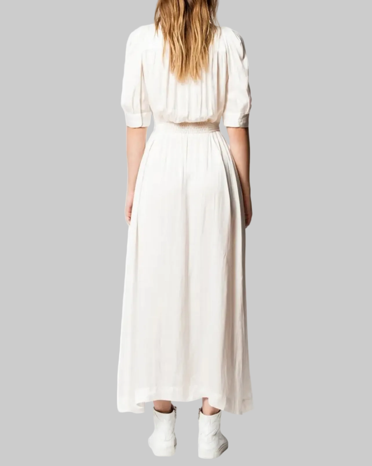 ZADIG & VOLTAIRE Cream Satin Dress - Size S