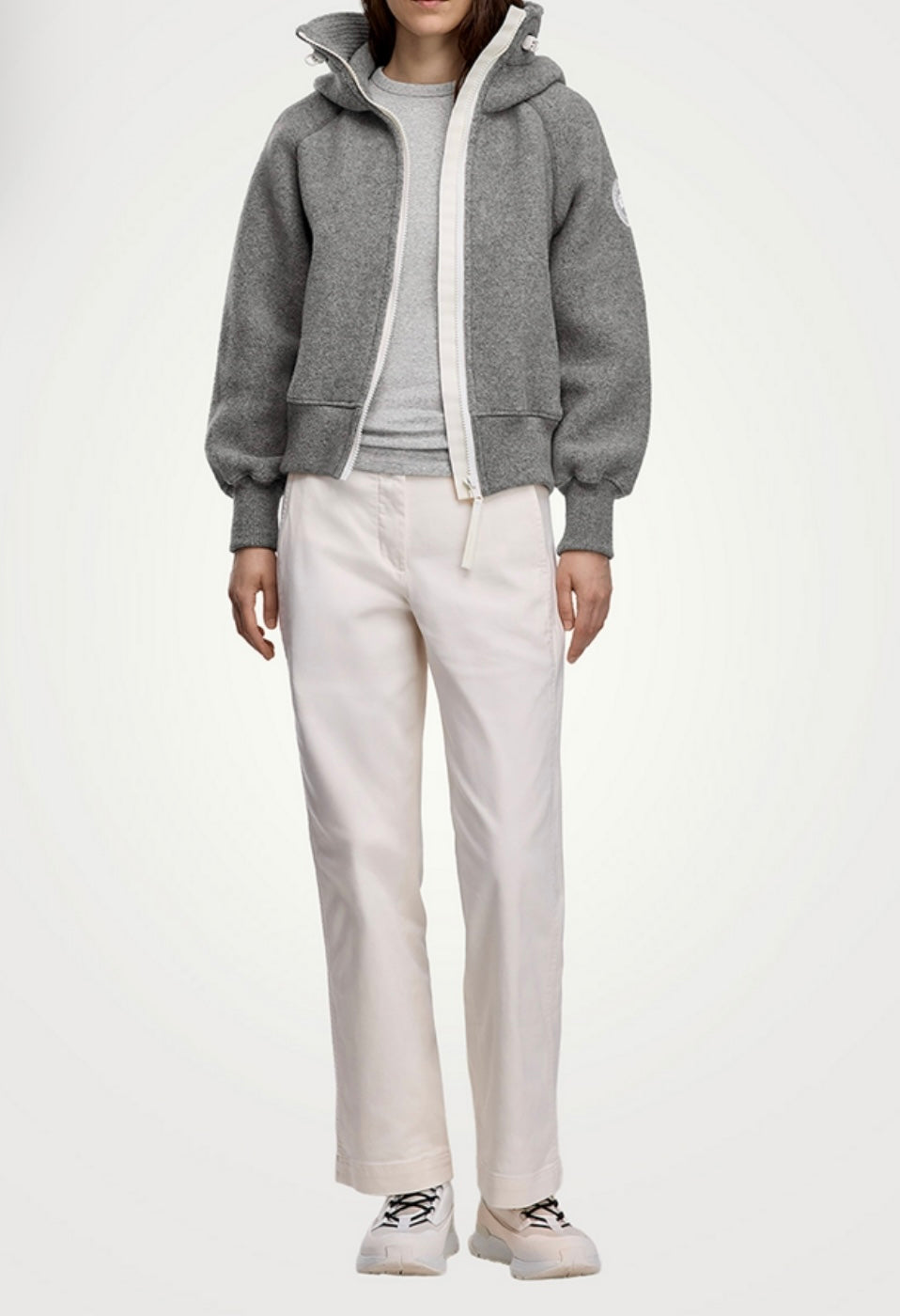 CANADA GOOSE Grey Chiliwack Fleece Bomber - Size XL