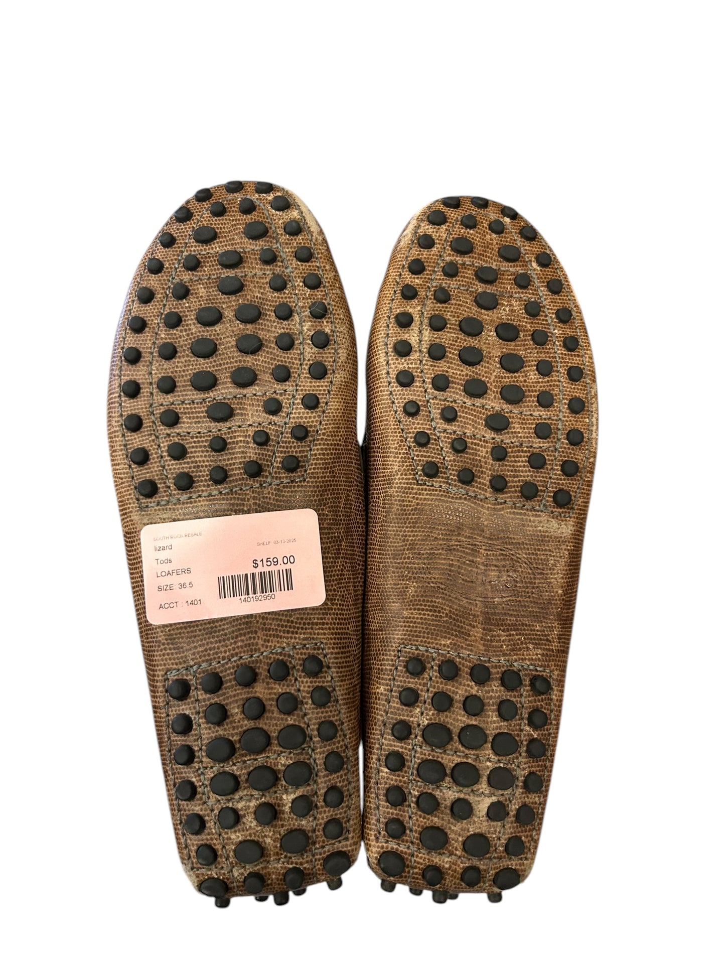 TODS Lizard Loafers - Size 36.5
