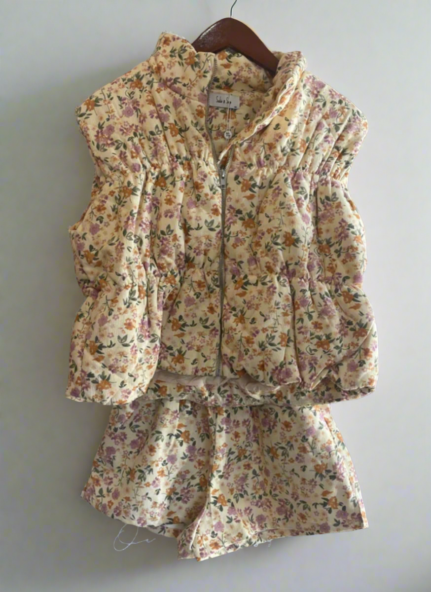 SADIE AND SAGE Vest and Short Set - Size S