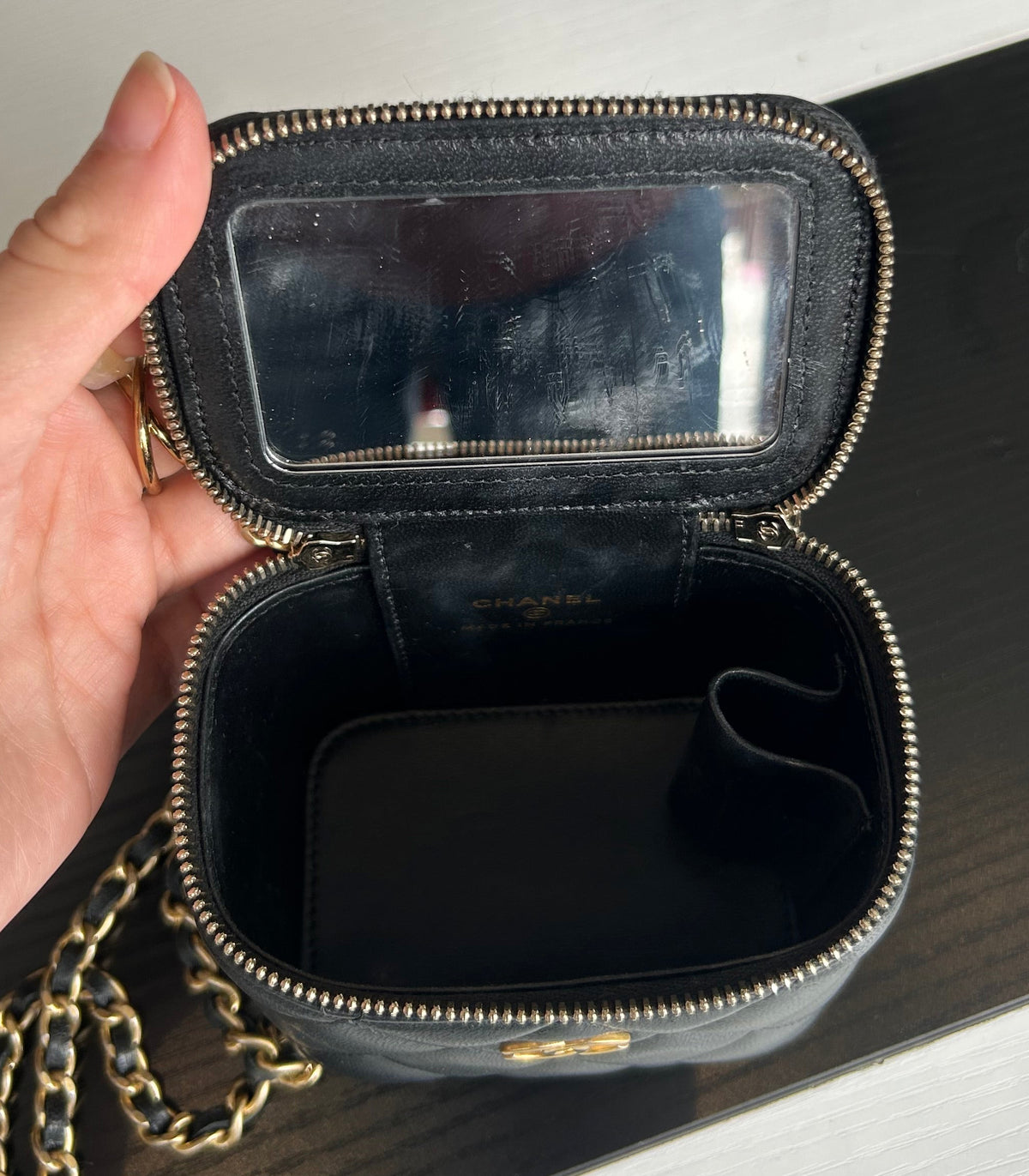 CHANEL CC Top Handle Vanity