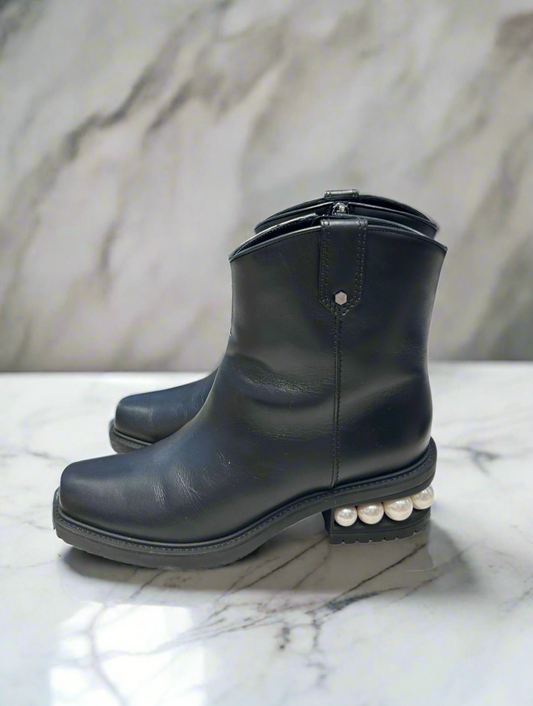 NICHOLAS KIRKWOOD Casati Western Ankle Boot - Size 37.5 ha