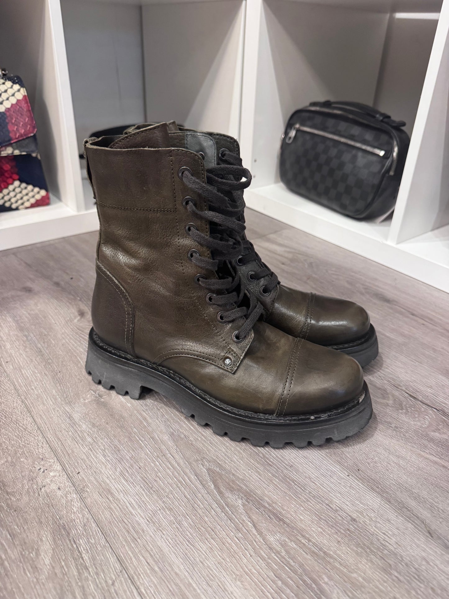 New* MOMA Lace Up Boot - Size 39