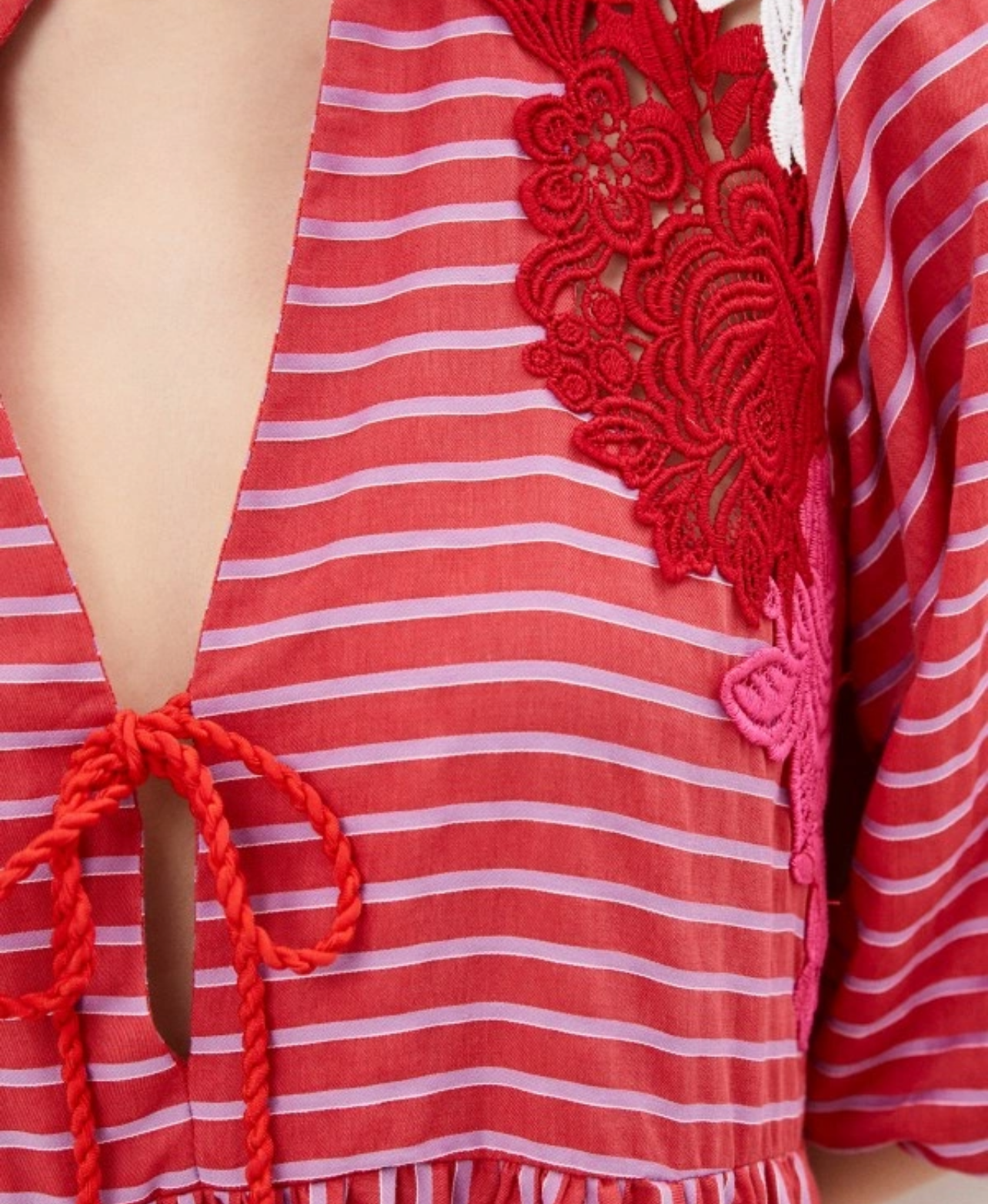 BEATRICE B Striped Midi Dress - Size s