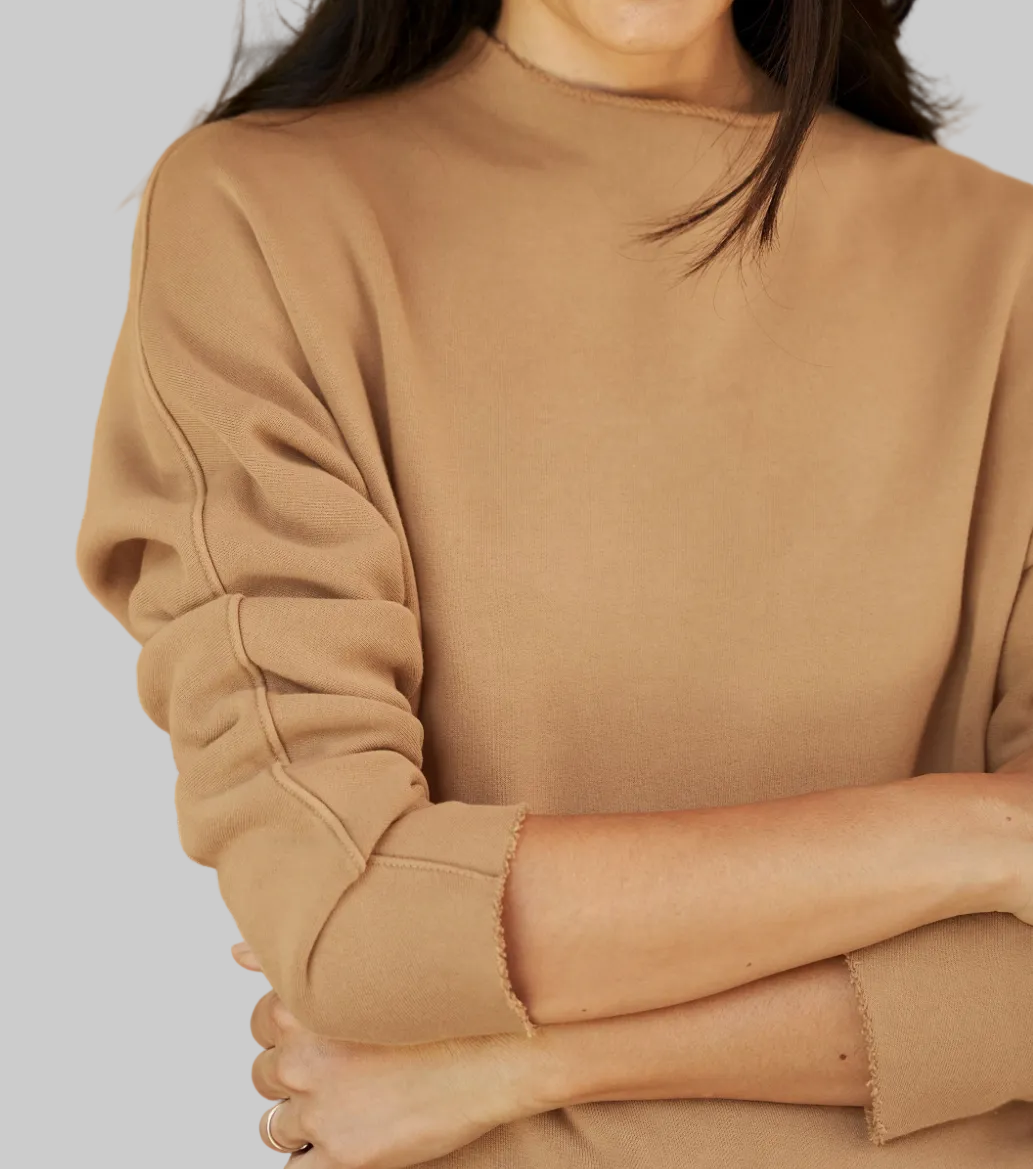 FRANK & EILEEN Isabelle Funnel Neck Dress - Size L