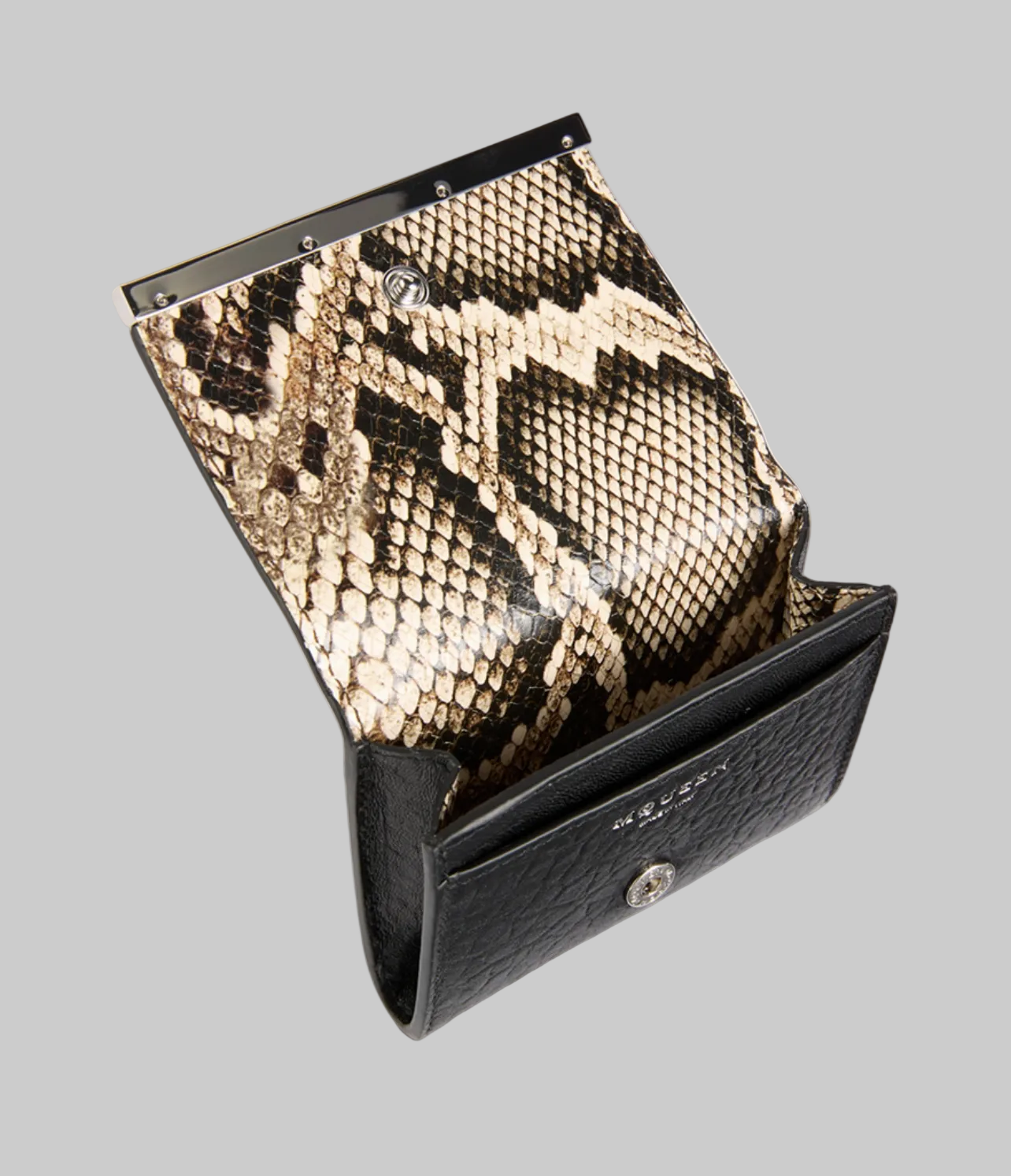 ALEXANDER MCQUEEN Cross-Bar Leather Card Case