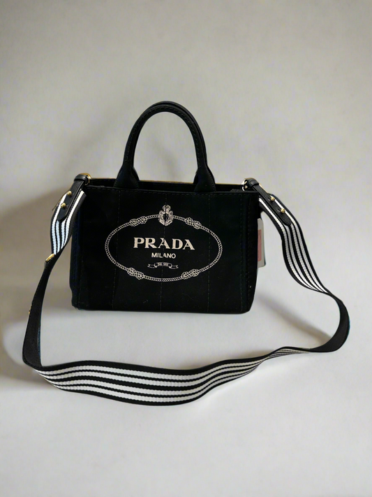 PRADA Canapa Canvas Tote