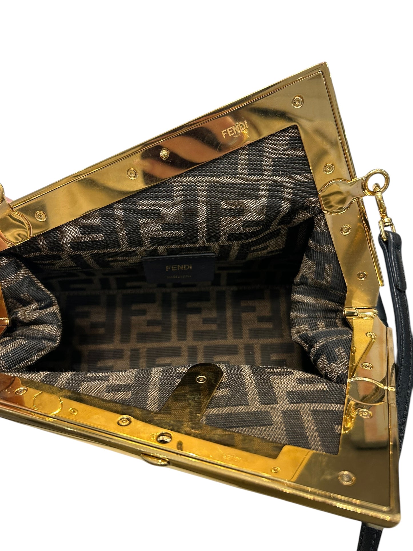 FENDI First Leather Crossbody/Clutch