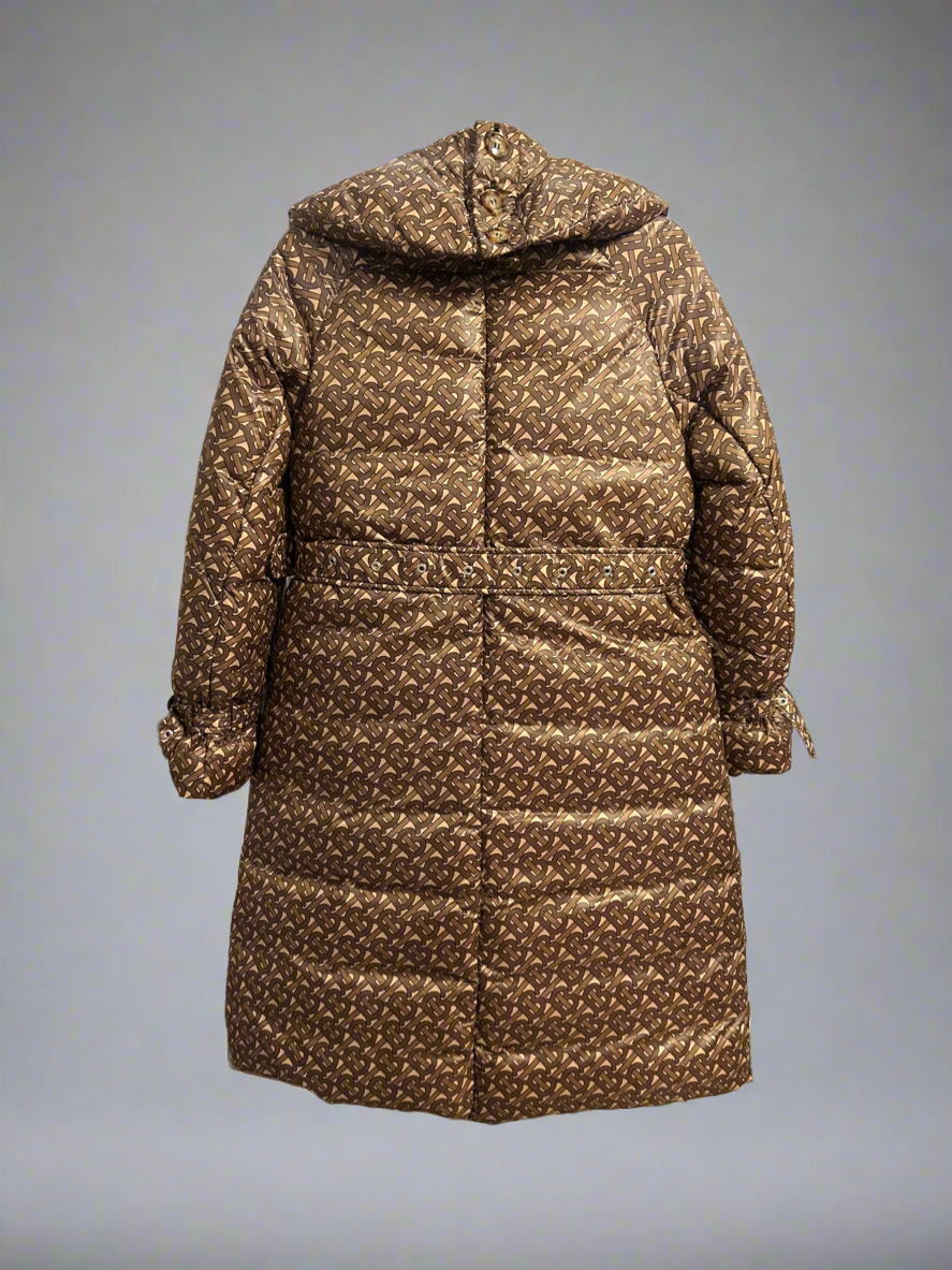 NEW* BURBERRY Monogram Down Trench - Size 0