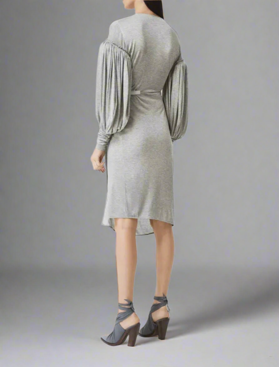 NEW* BURBERRY Draped Front Jersey Dress - Size 4
