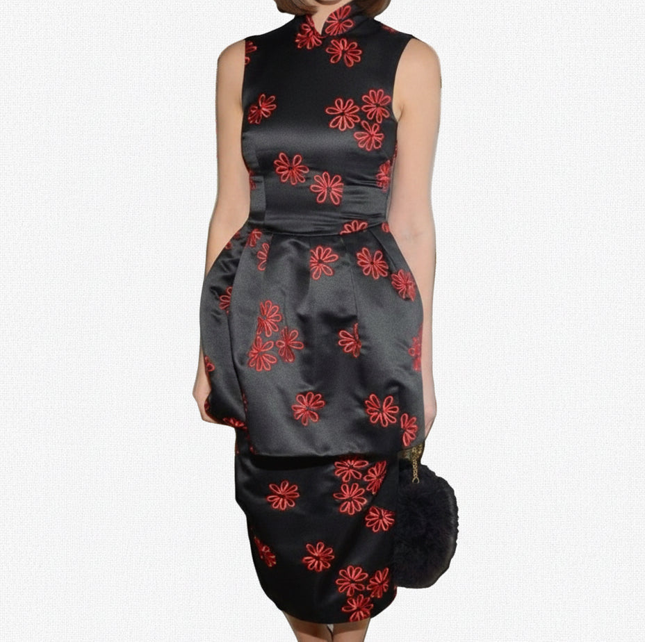 SIMONE ROCHA Floral Embroidered Dress - Size 6