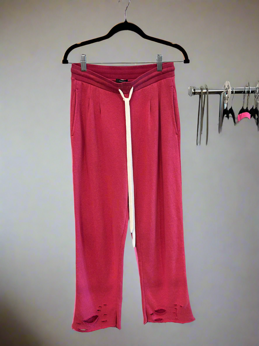 R13 Cropped Wide Leg Sweatpants - Size M