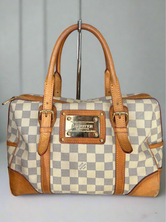 LOUIS VUITTON Damier Azur Berkeley Shoulder Bag