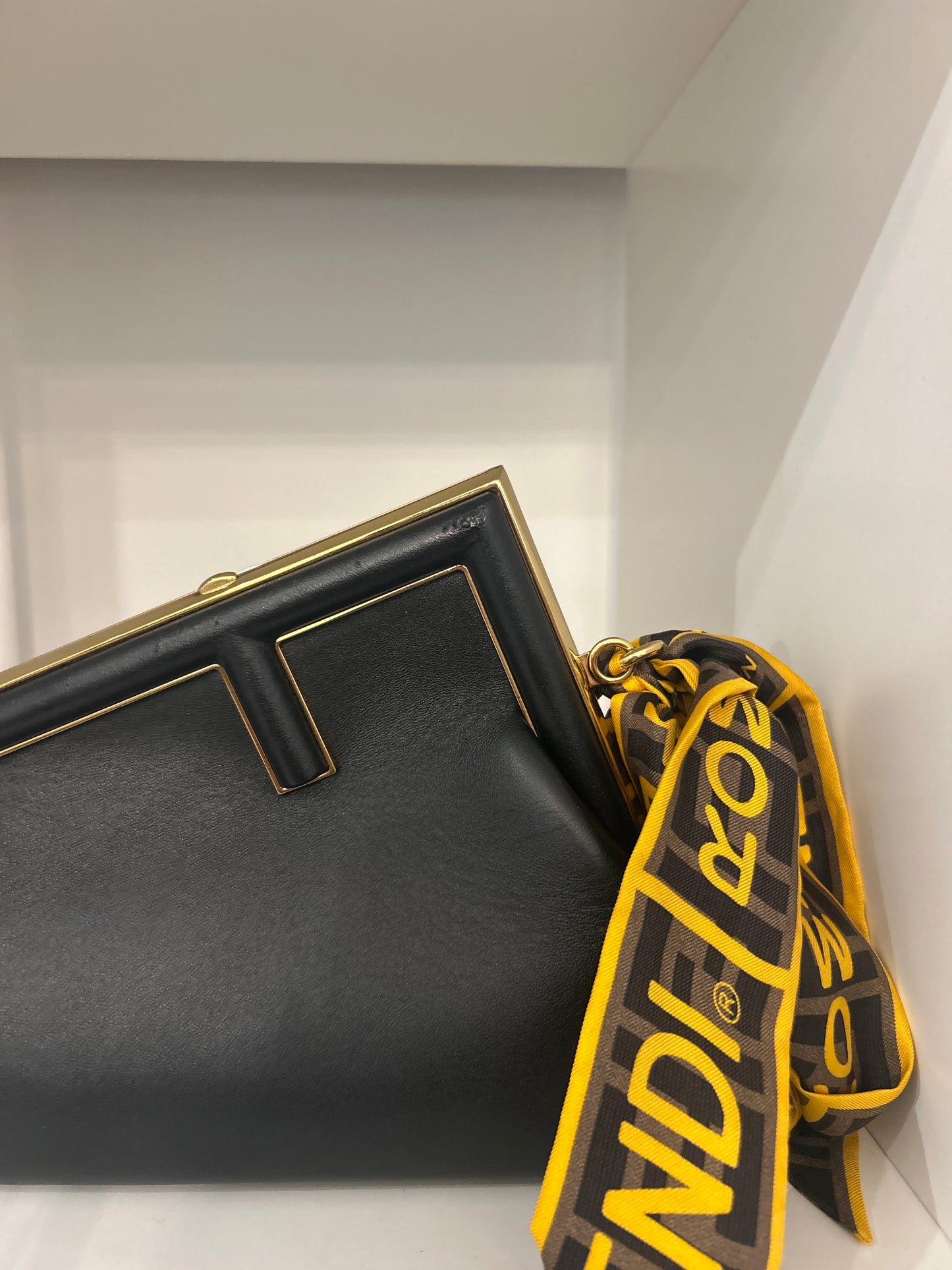 FENDI First Leather Crossbody/Clutch