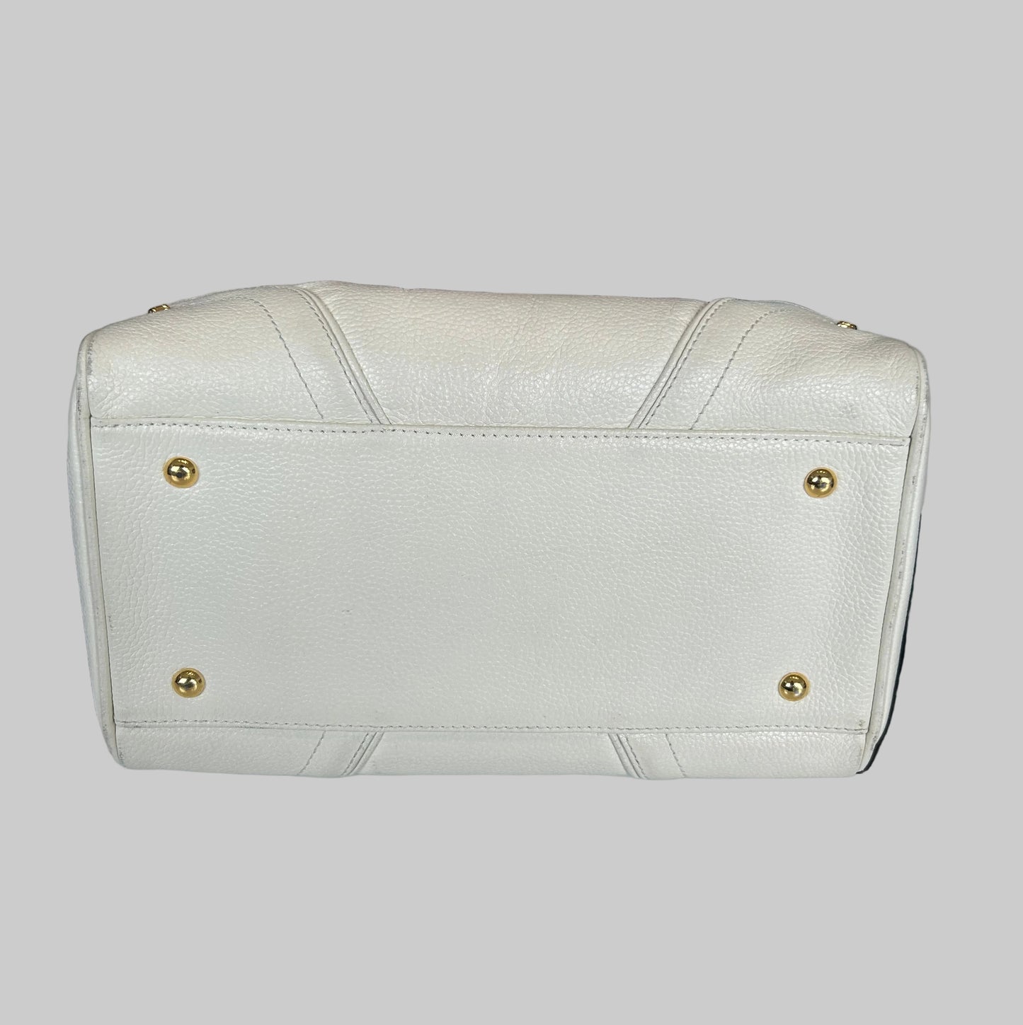 MCM White Bowling Bag