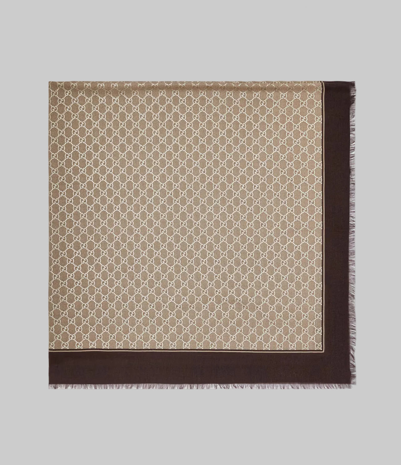 GUCCI Laminated GG Wool Shawl