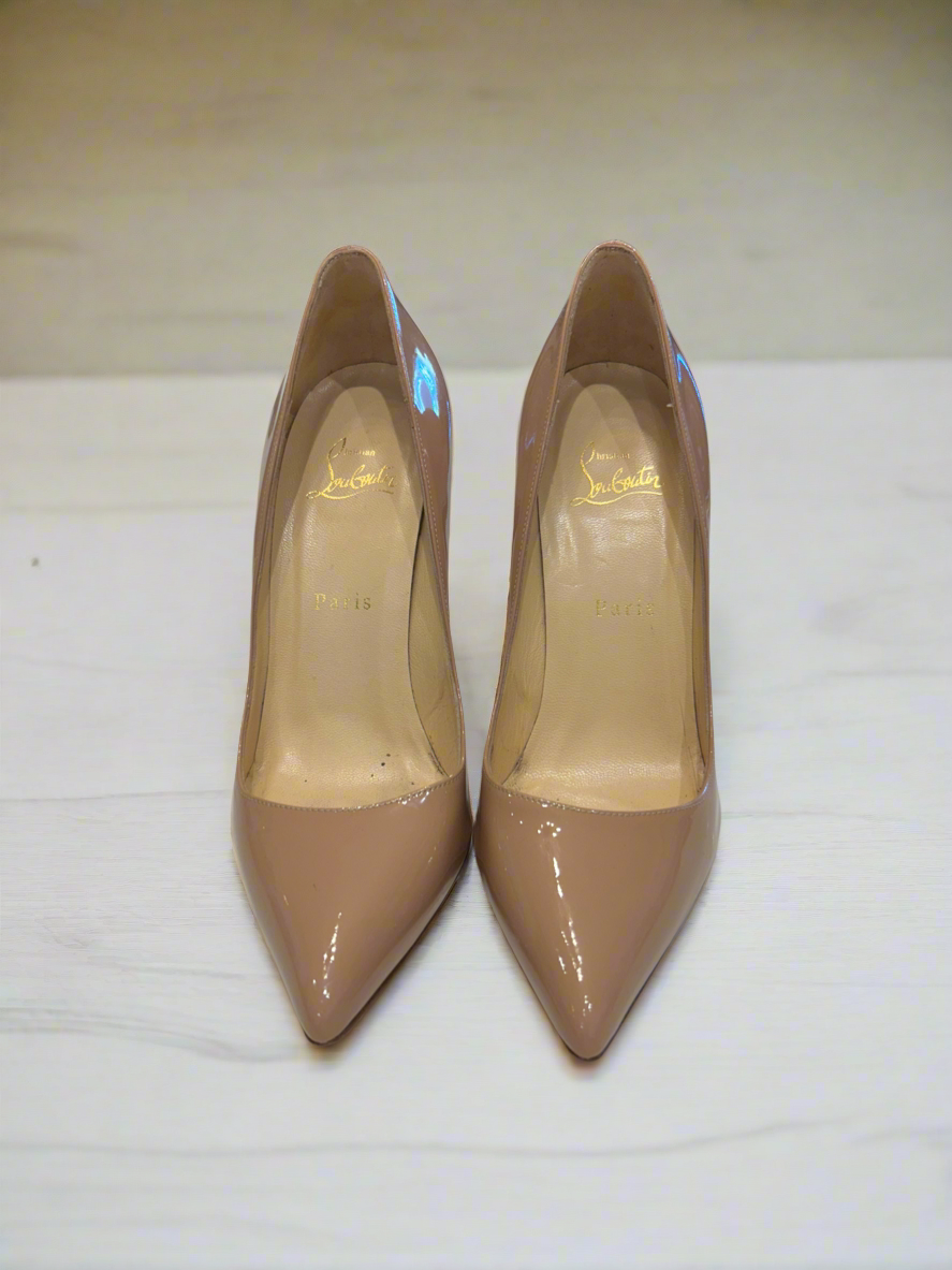 CHRISTIAN LOUBOUTIN Pigalle Patent Pump - Size 38