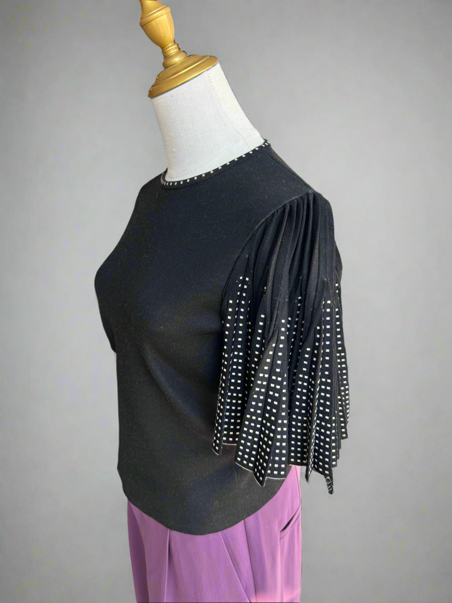ALEXANDER MCQUEEN Pleated Sleeve Knit - Size s