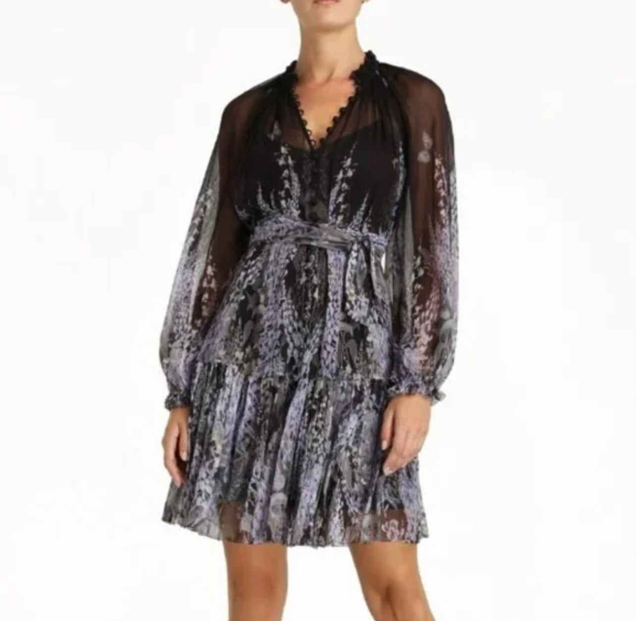 ZIMMERMANN Silk Pattern Dress - Size S