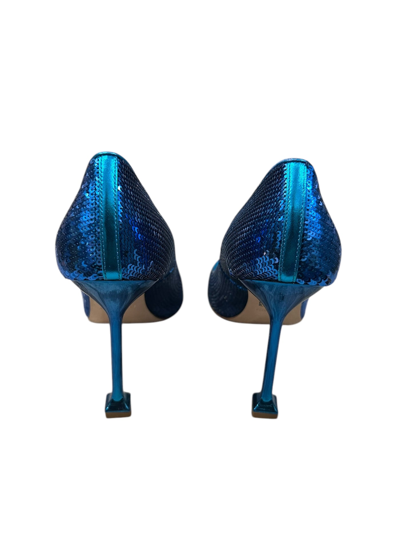 MIU MIU Blue Sequin Pumps - Size 36