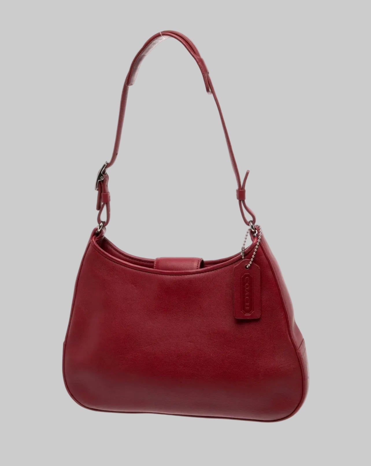 COACH Red Vintage Leather Shoulder Bag