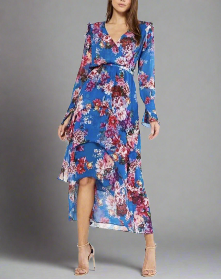 MISA Floral Maxi Dress - Size S