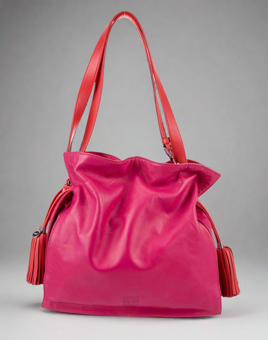 LOEWE Flamenco Leather Shoulder Bag