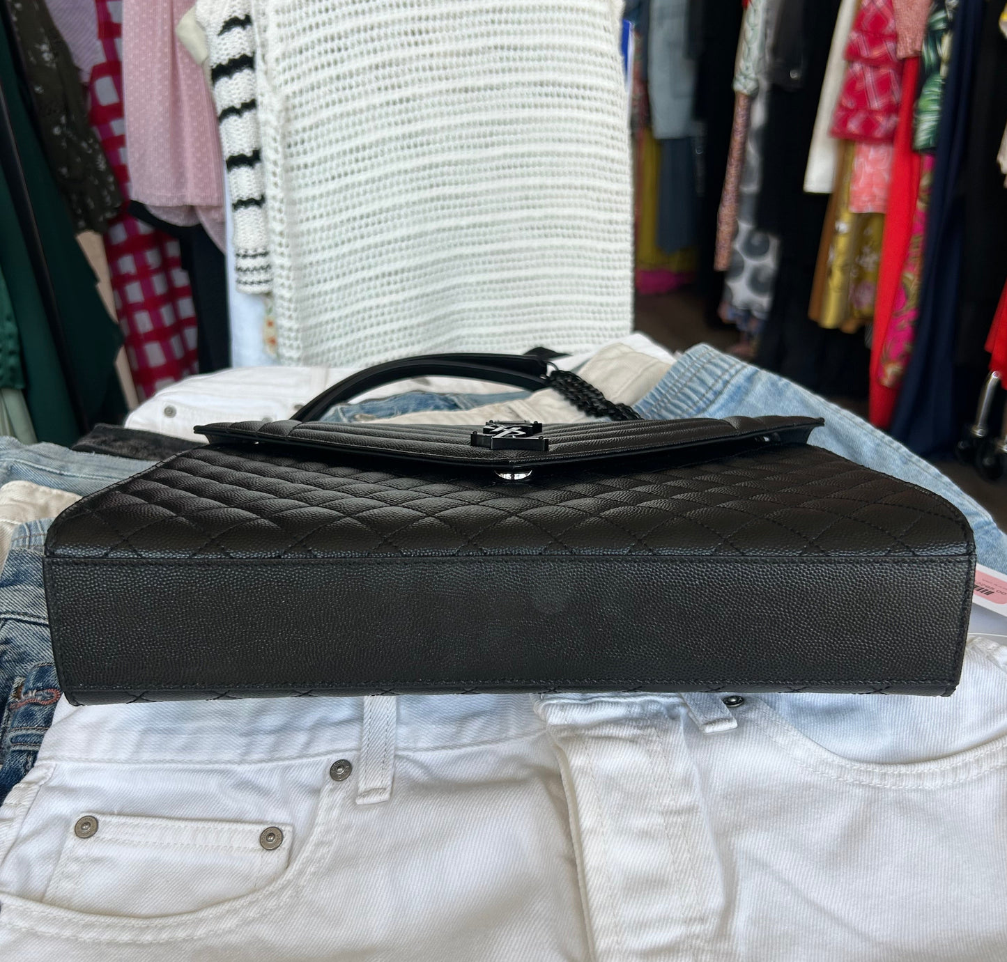 SAINT LAURENT Large Envelope Shoulder Bag
