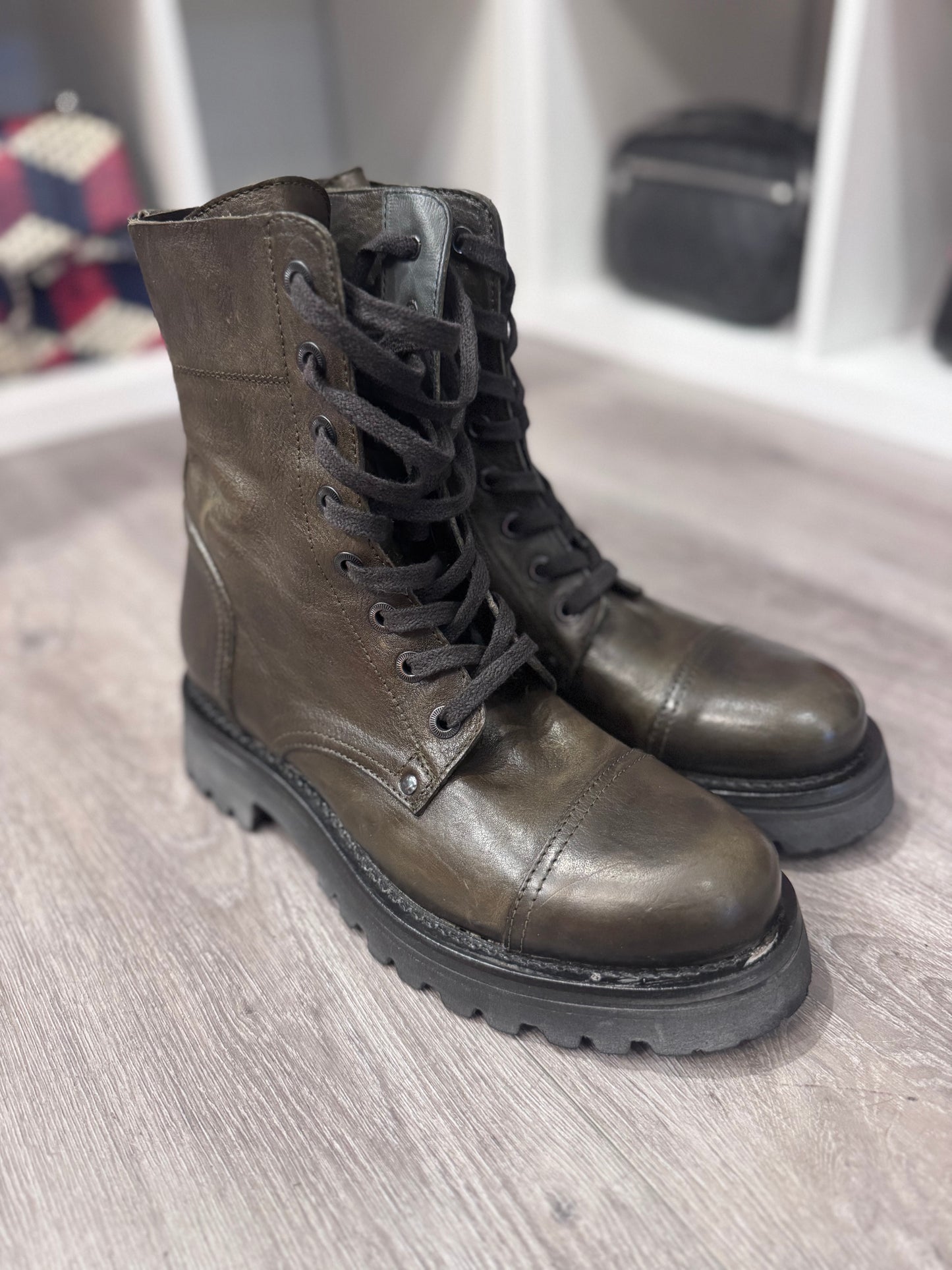 New* MOMA Lace Up Boot - Size 39