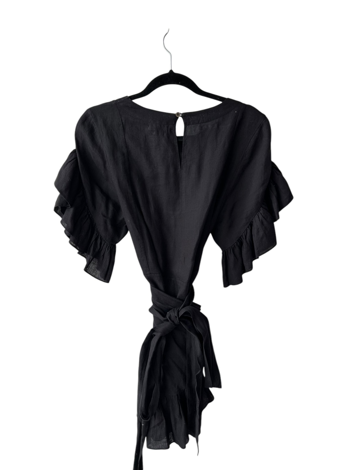 ISABEL MARANT ETOILE Tie Ruffle Mini Dress - Size 38