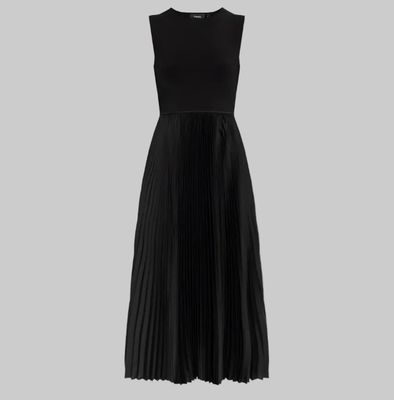 THEORY Pleated Midi Dress - Size L