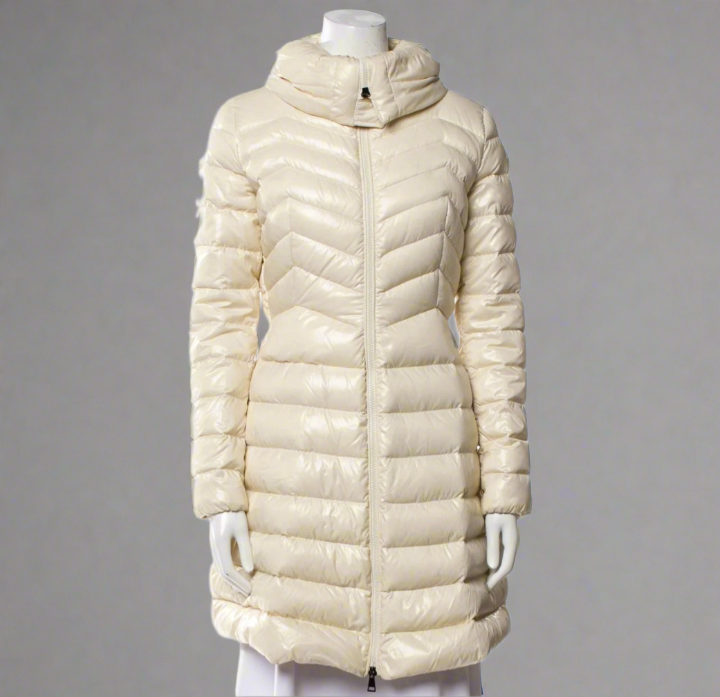 MONCLER Cream Faucon Jacket - Size 3