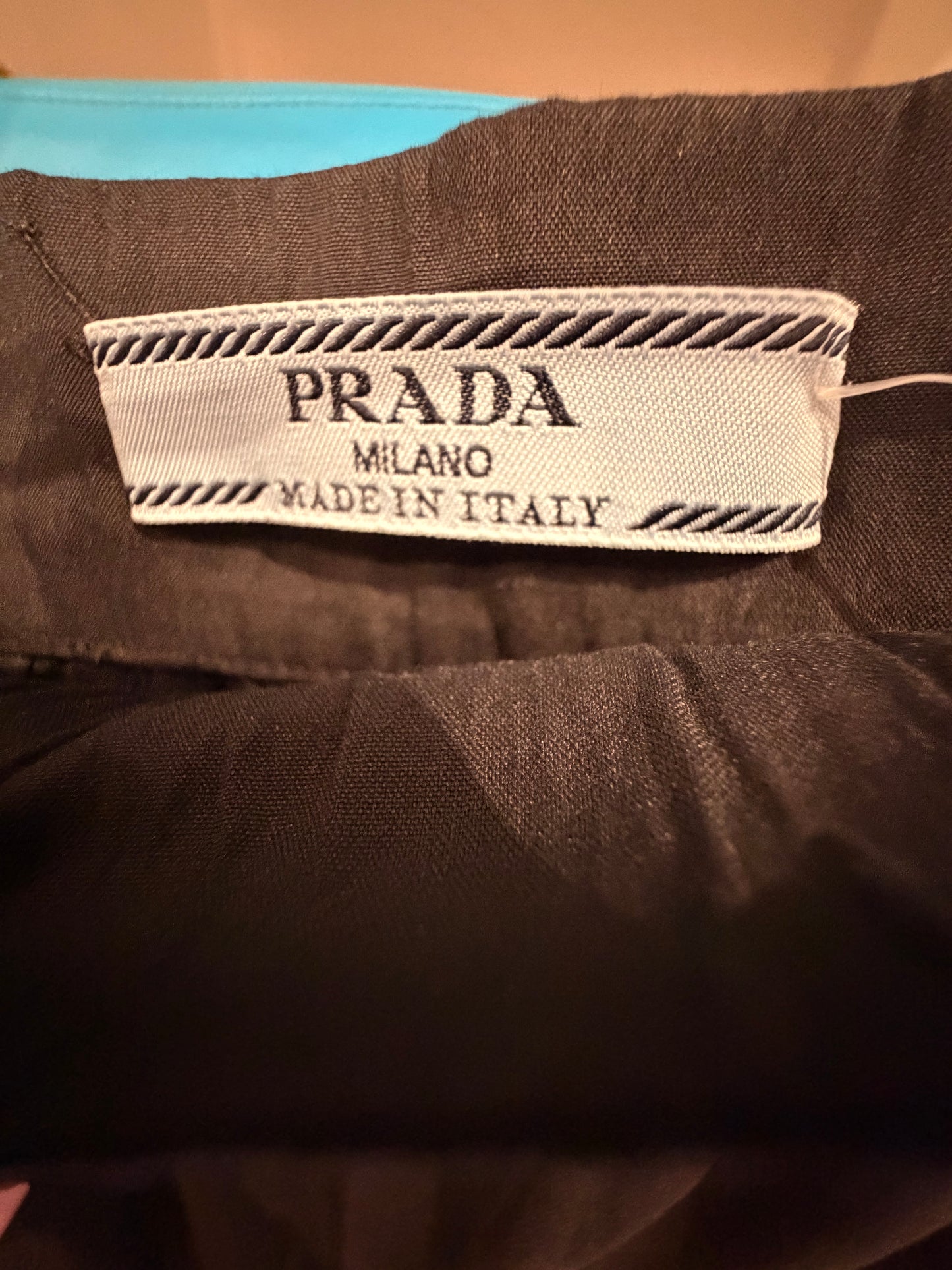 PRADA Black Knee Length Skirt - Size 38