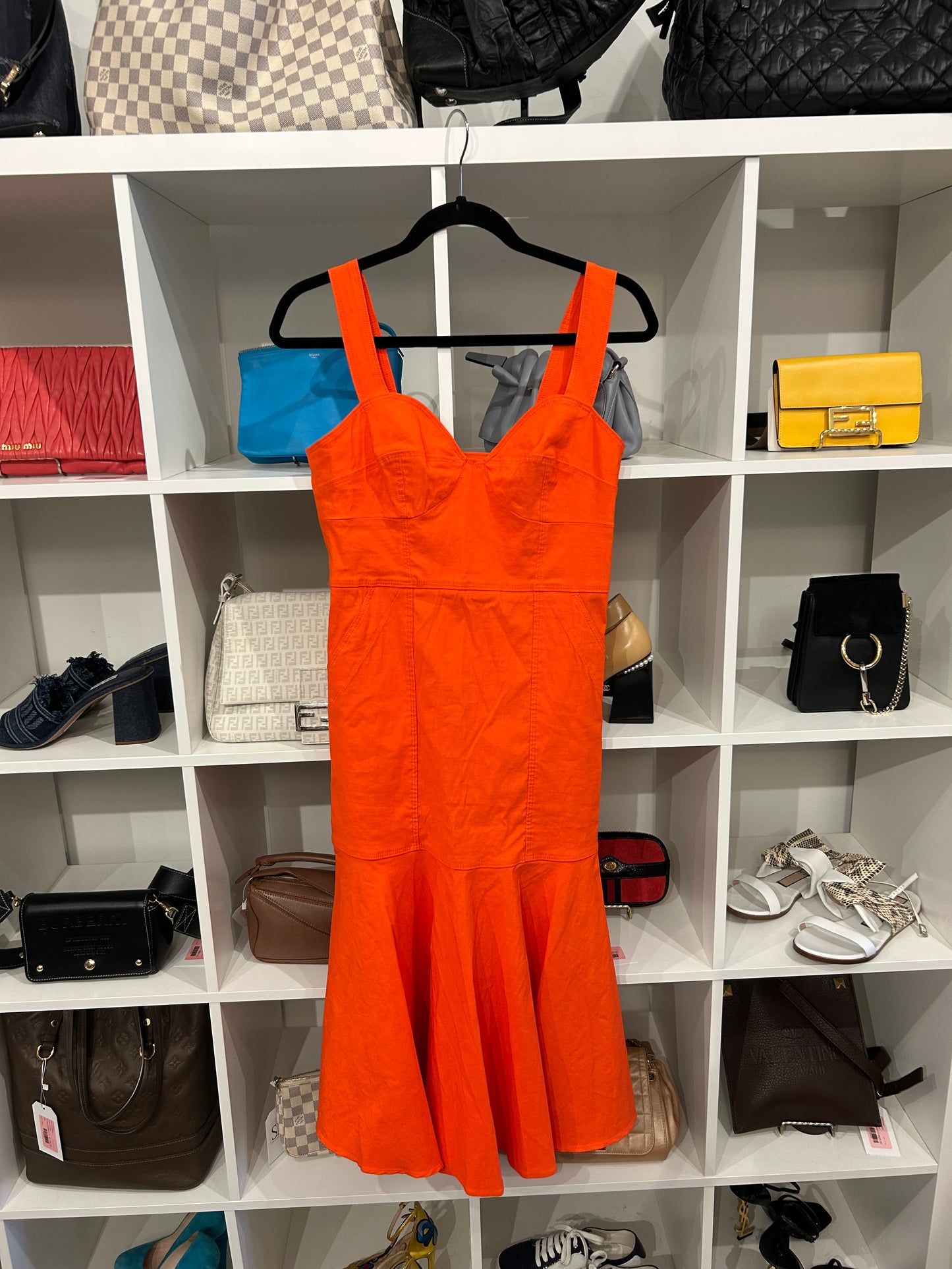 A.L.C. Orange Mermaid Dress - Size 6