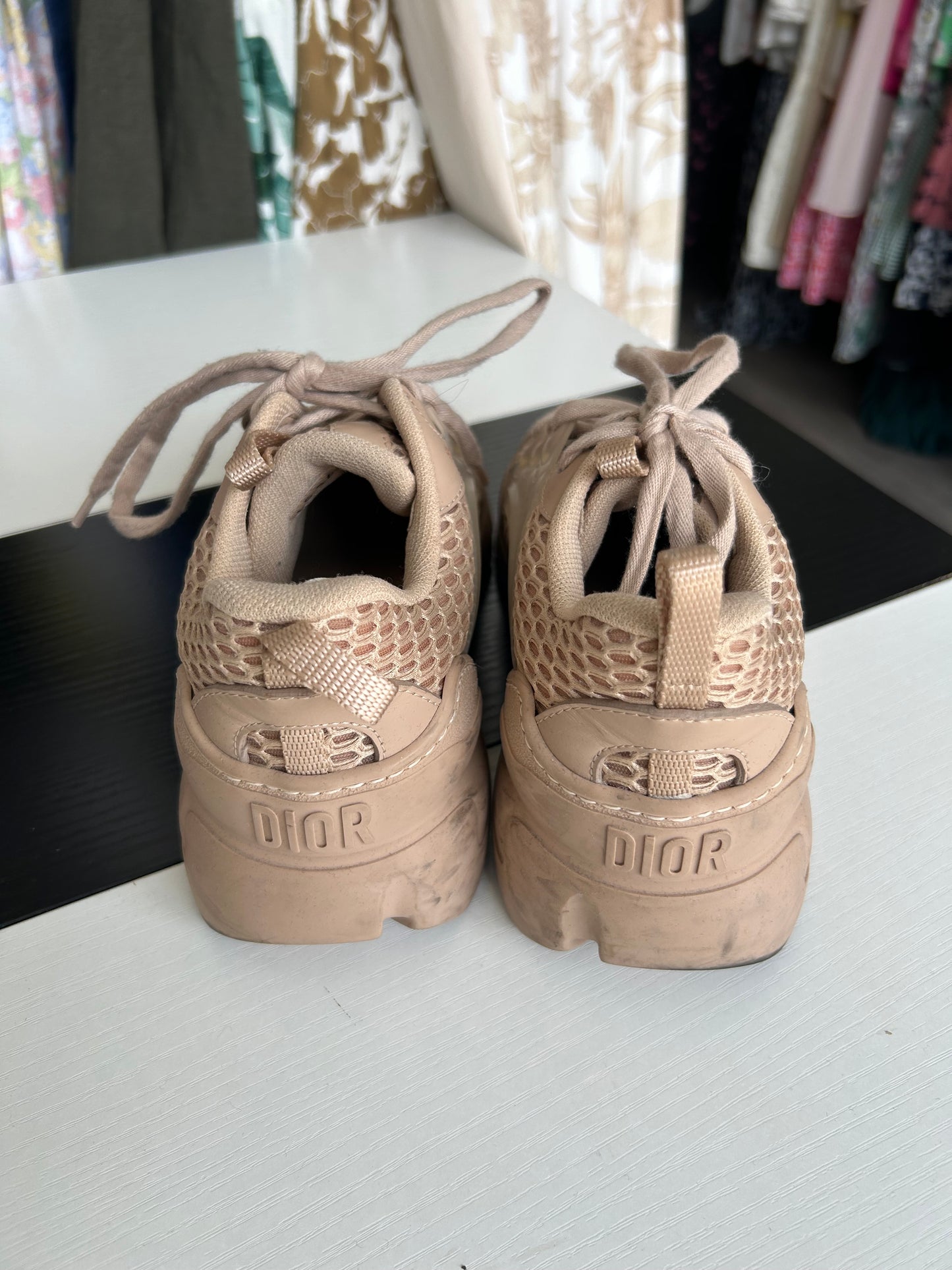 CHRISTIAN DIOR D-Connect Chunky Mesh Sneakers - Size 36.5