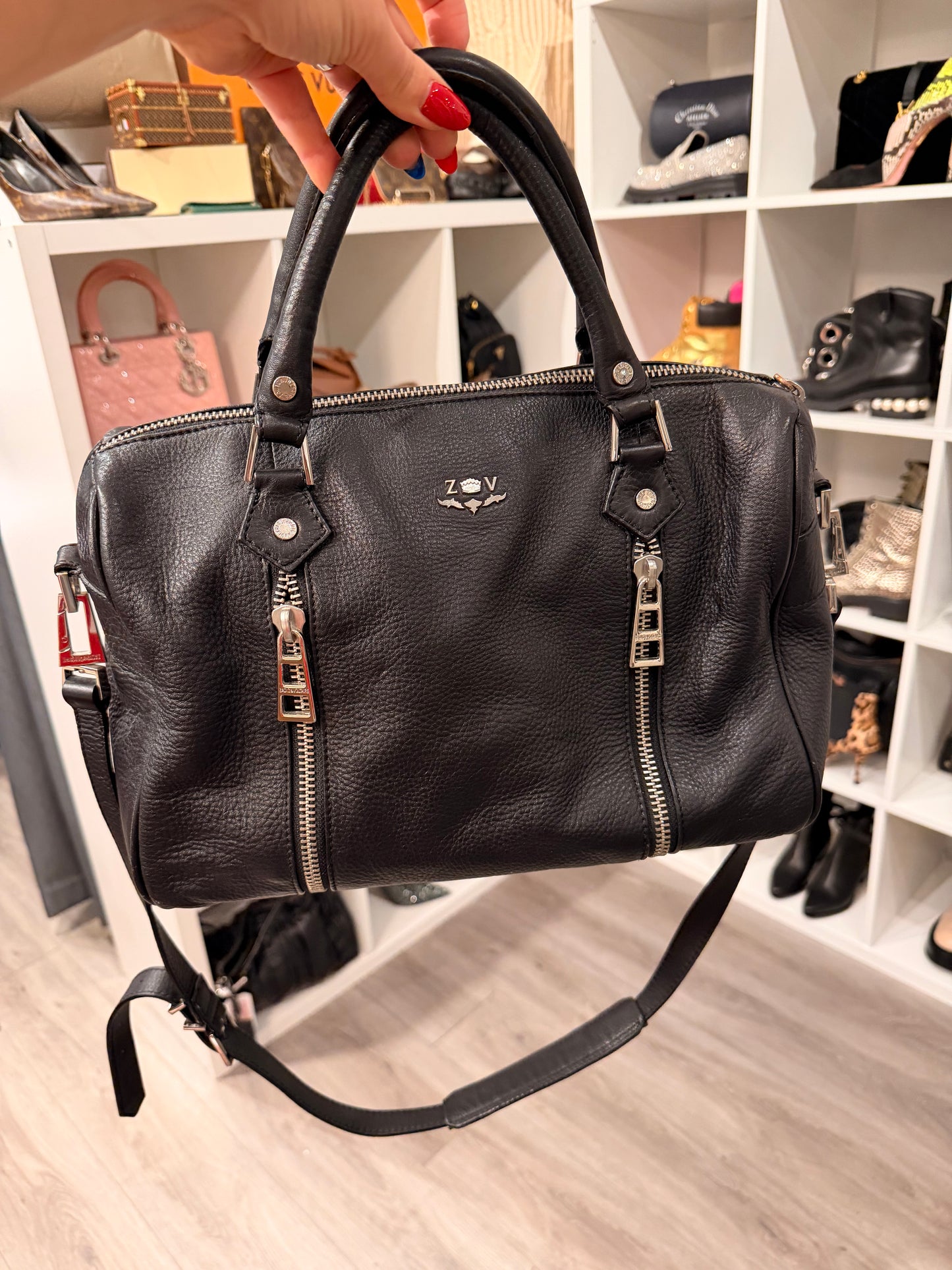Zadig & Voltaire Leather Boston Bag