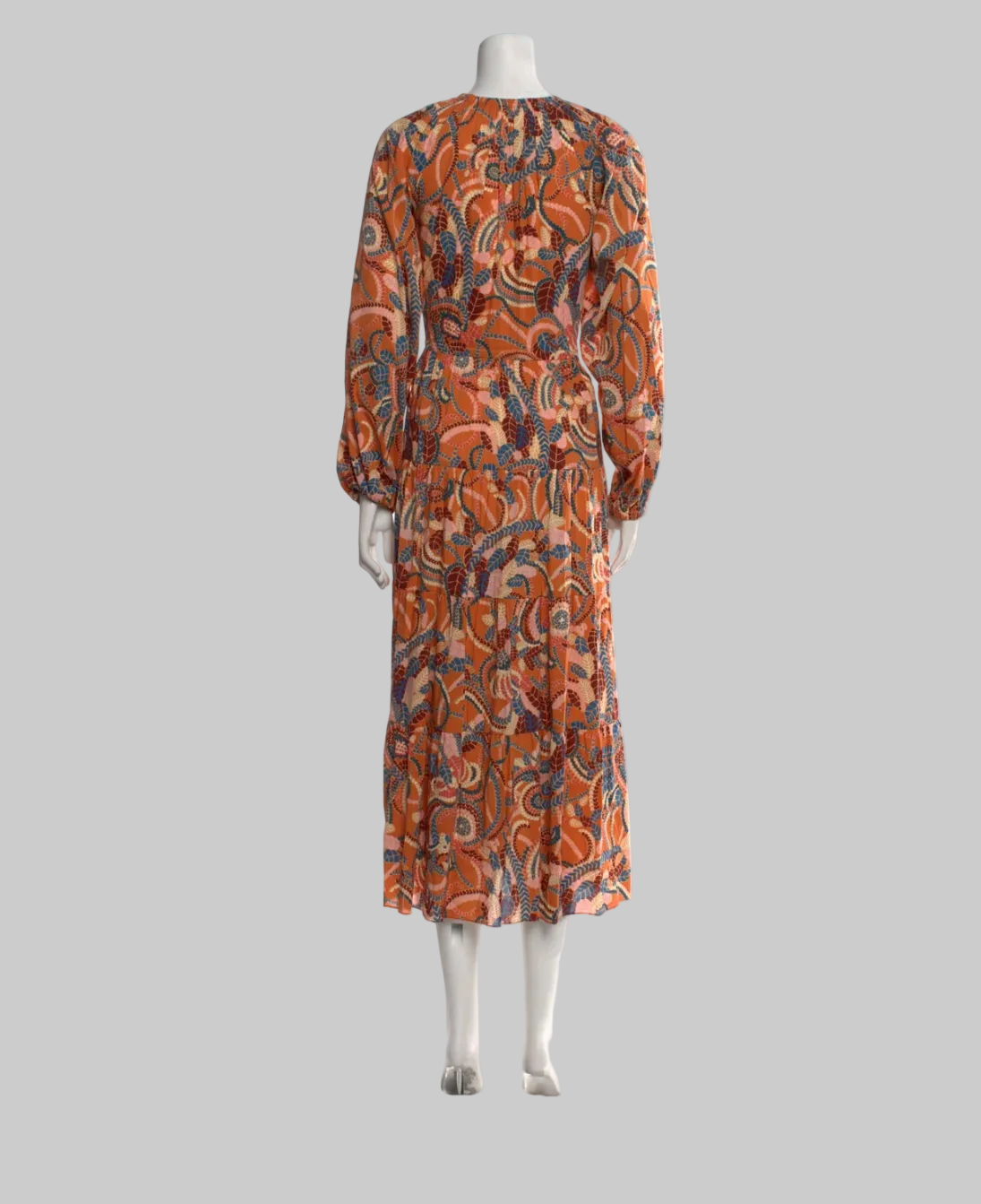 A.L.C. Leaf Print Maxi Dress - Size 2