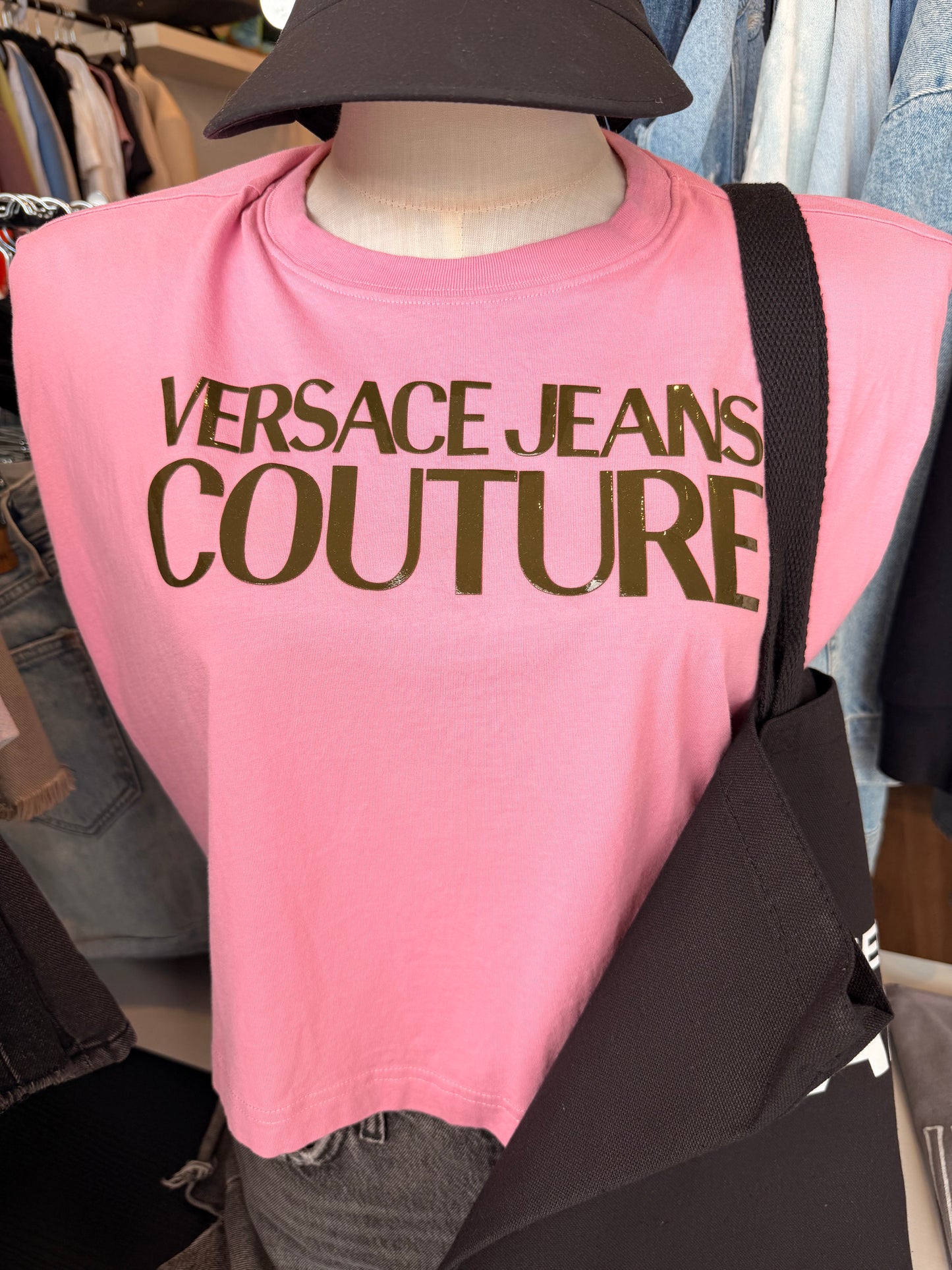 New* VERSACE Jeans Couture Cropped Tee - Size M