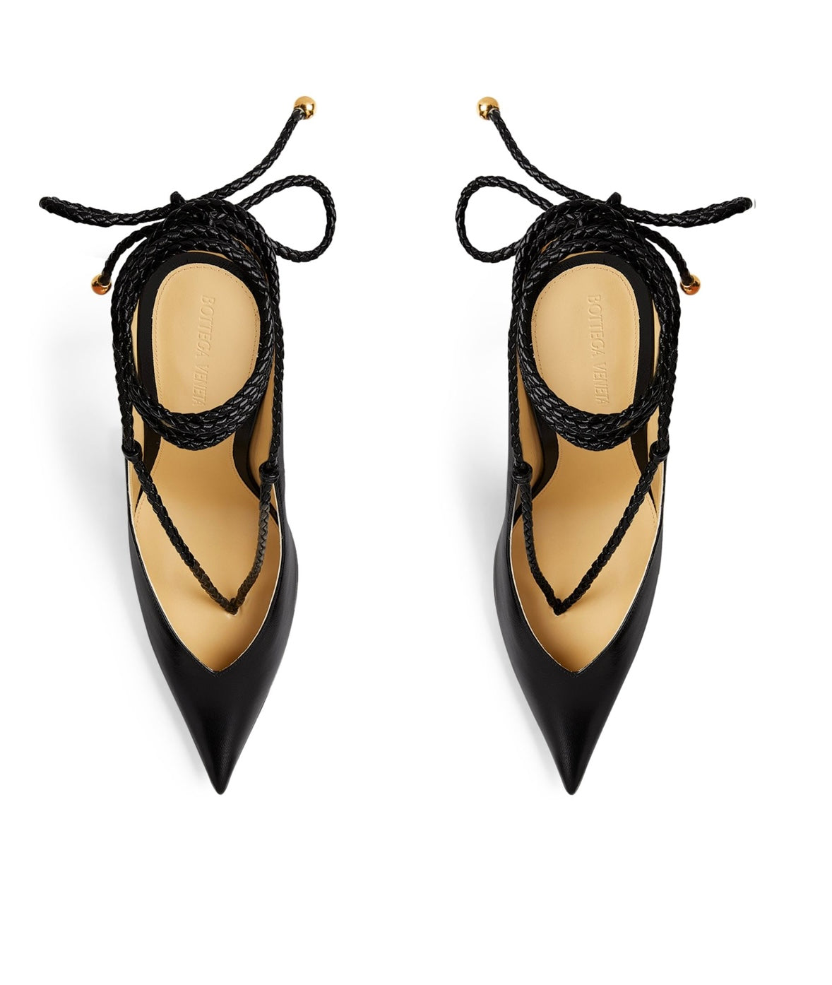 New* Bottega Veneta Spritz Leather Pumps - Size 36.5