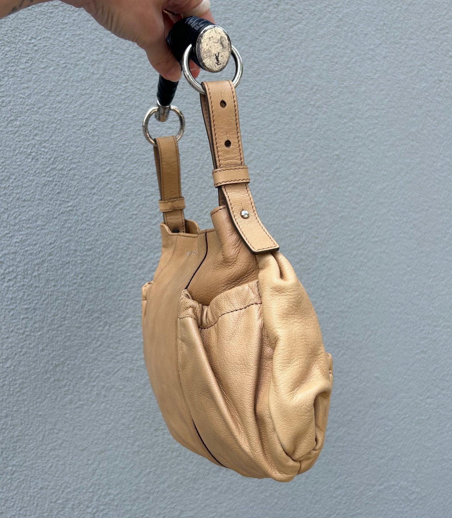 YVES SAINT LAURENT Vintage mombasa leather bag