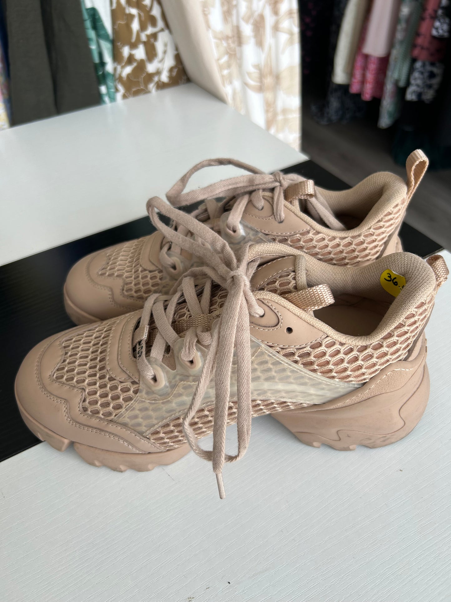 CHRISTIAN DIOR D-Connect Chunky Mesh Sneakers - Size 36.5