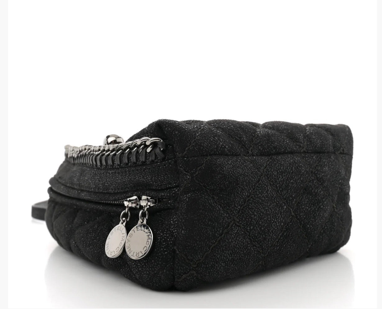 STELLA MCCARTNEY Shaggy Deer Quilted Mini Fallabella Backpack