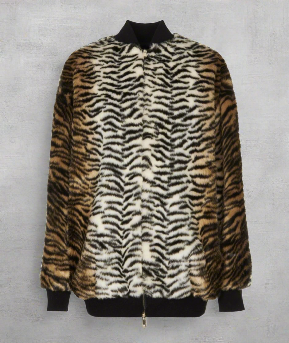 STELLA MCCARTNEY Vegan Tiger Jacket - Size 42