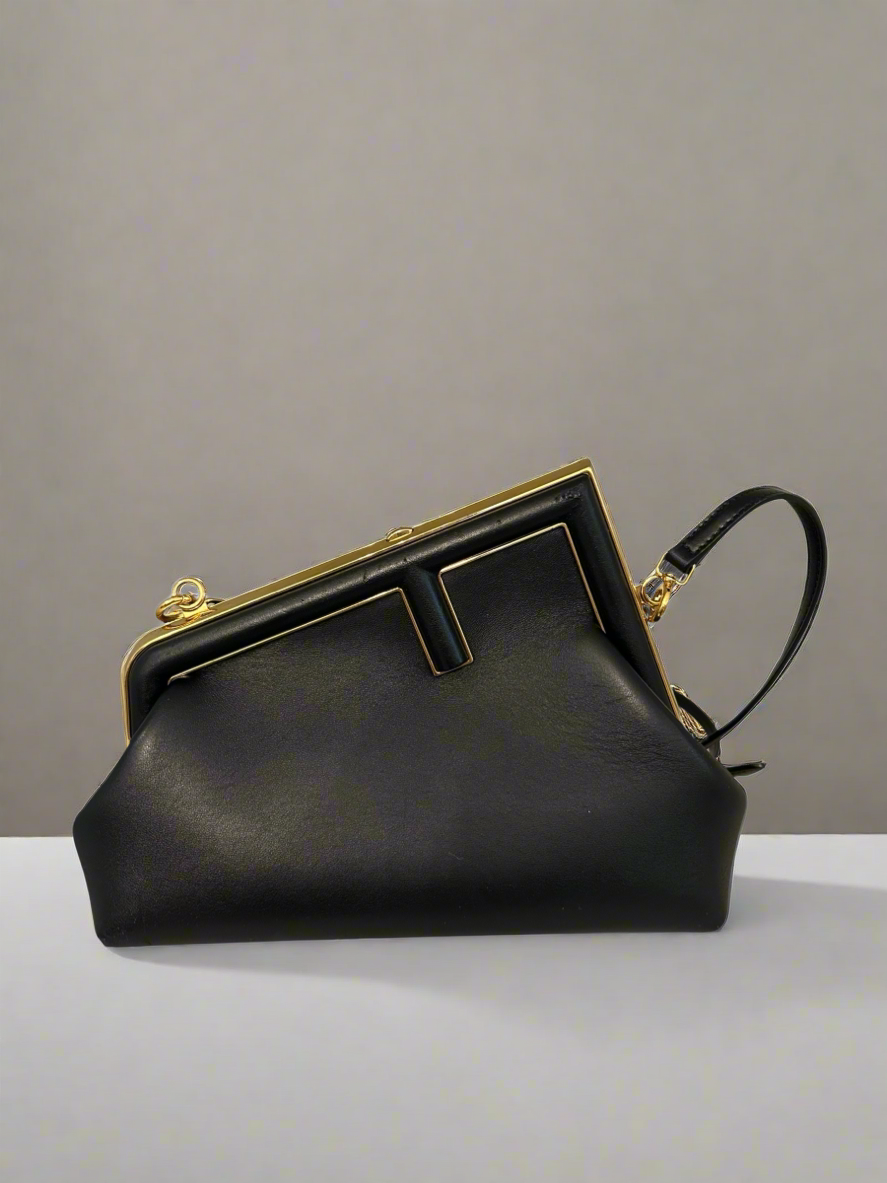 FENDI First Leather Crossbody/Clutch