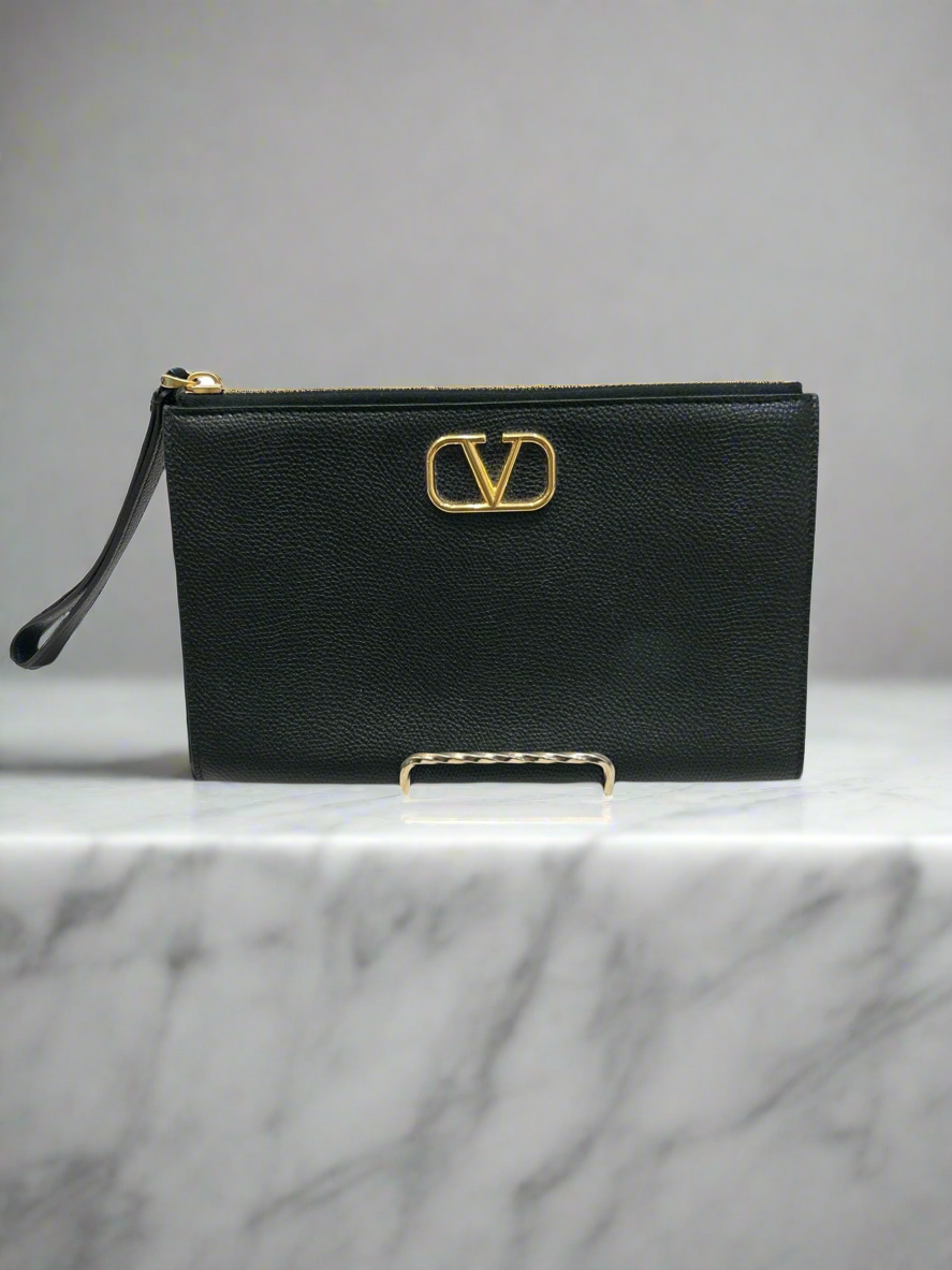 VALENTINO V Logo Wristlet