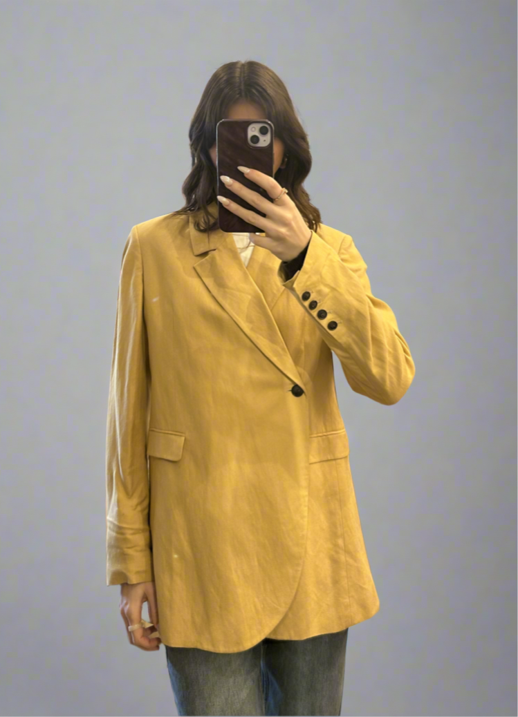 BIRGETTE HERSKIND Linen Blazer - Size 34