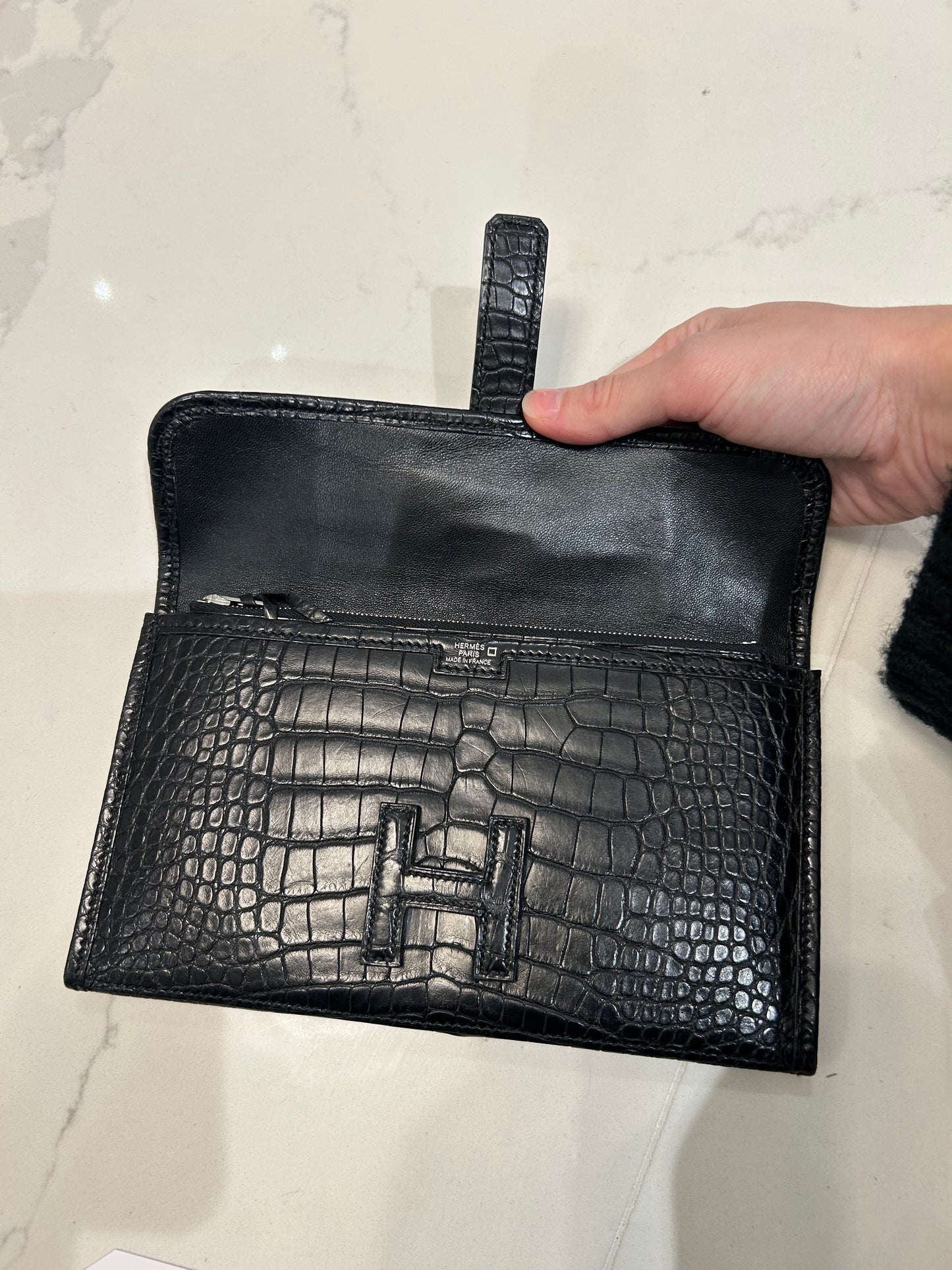 HERMÈS Jige Mini Clutch 20 Niloticus