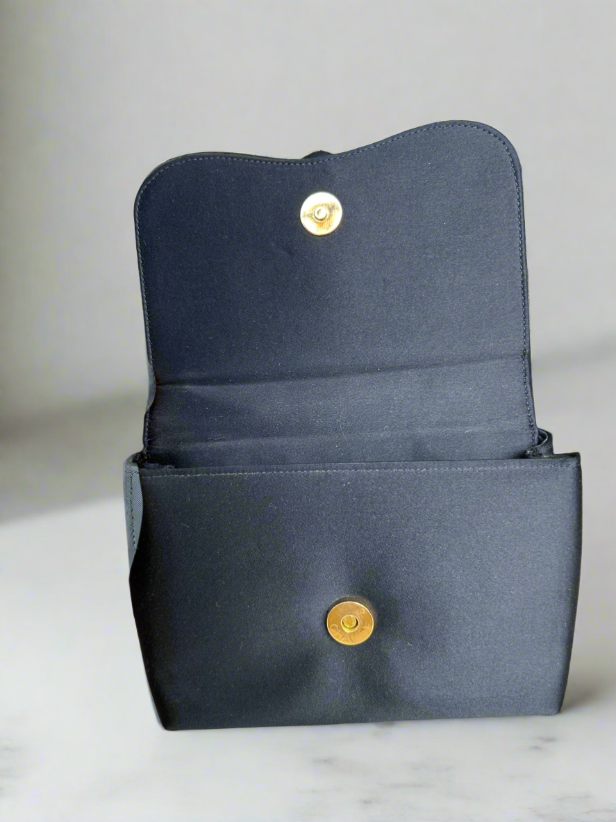 CHANEL Navy Camellia Crossbody