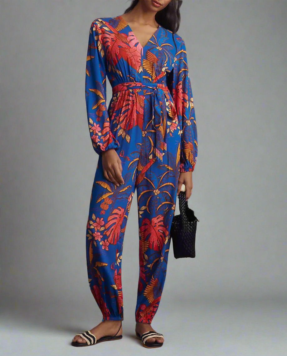 FARM RIO Floral Jumpsuit - Size xs